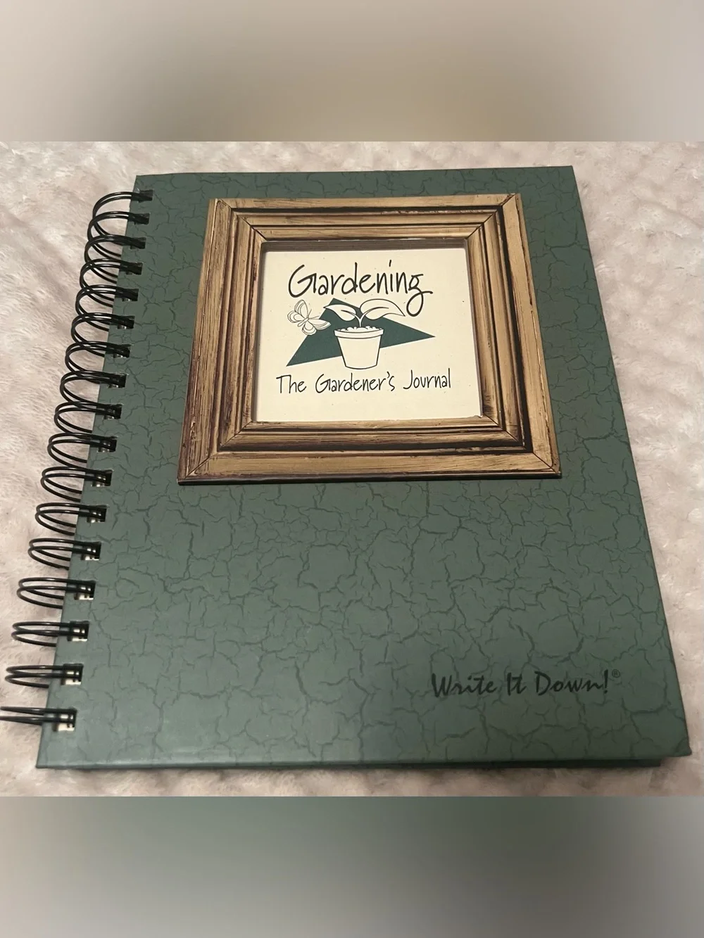 Gardening Journal Spiral Notebook – Garden Planner & Plant Record Book – Unused